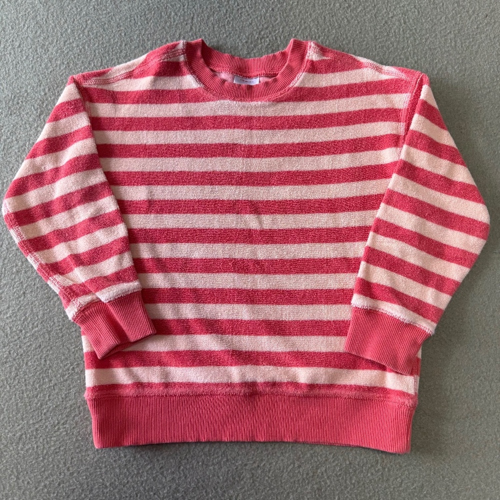 Hanna Andersson Kids terry Stripped sweatshirt Size 5 (110cm)